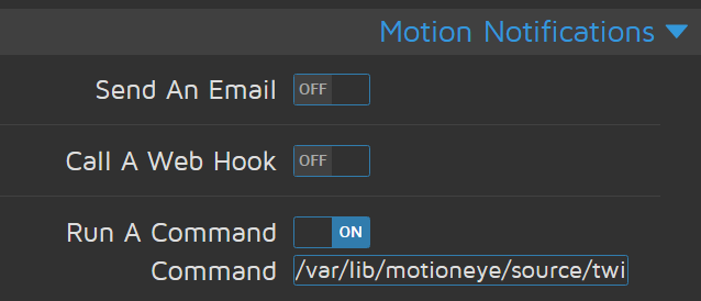 Motion notifications